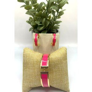 RJ Graziano 3 Piece EnamelBracelet Earring Set